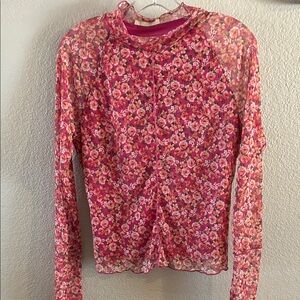 Chic Floral Long Sleeve Blouse
